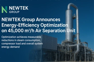 Tập đoàn NEWTEK công bố tối ưu hóa hiệu quả năng lượng trên thiết bị tách khí...